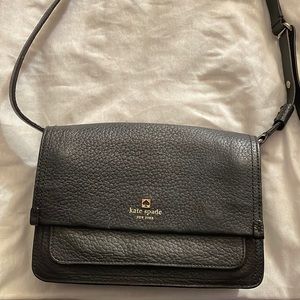 Black Kate Spade leather crossbody